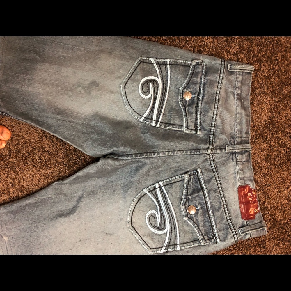 Acid Light Blue Chams Jeans